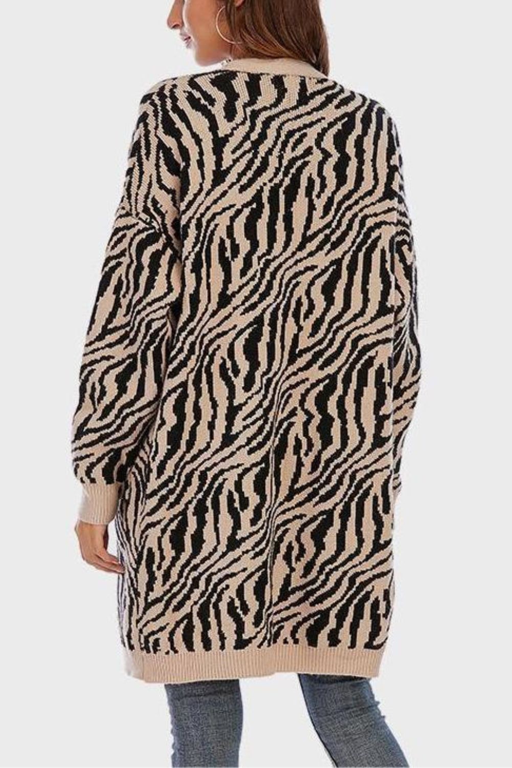 'Emelda' Leopard Print Knitted Cardigan (2 COLORS) sold by Goodnight Macaroon product image thumbnail 3