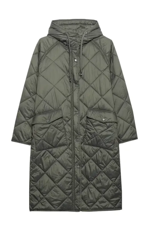 'Vilma' Quilted Hooded Cotton Coat Jacket sold by Goodnight Macaroon