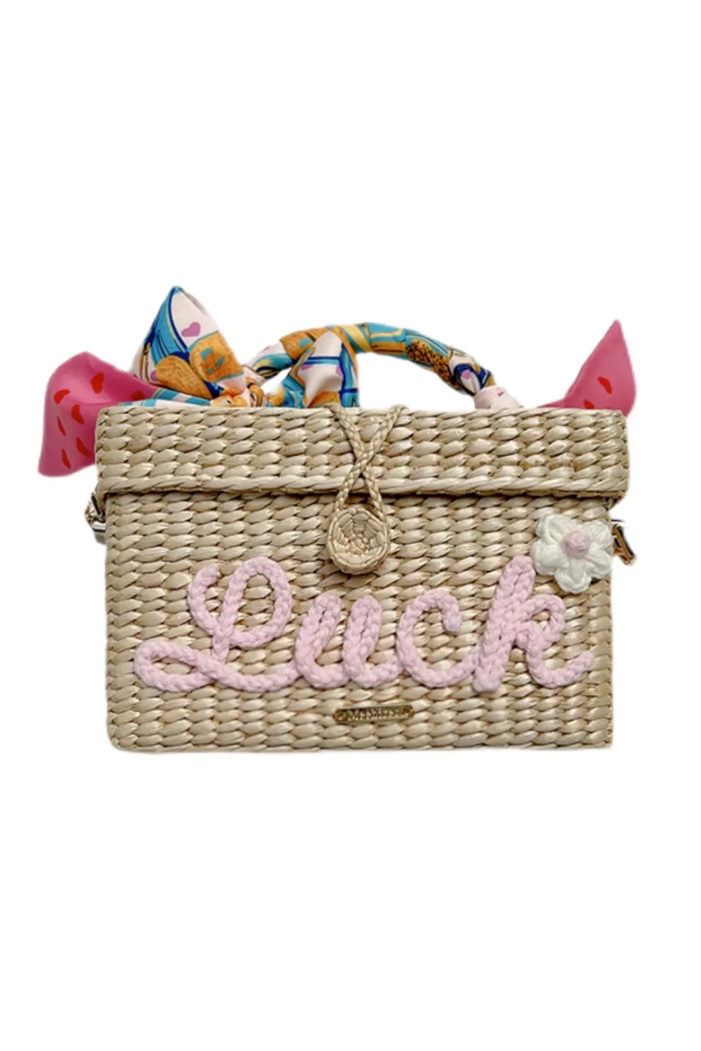 'Bristol' Personalized Straw Bag sold by Goodnight Macaroon