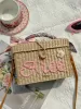 'Bristol' Personalized Straw Bag sold by Goodnight Macaroon