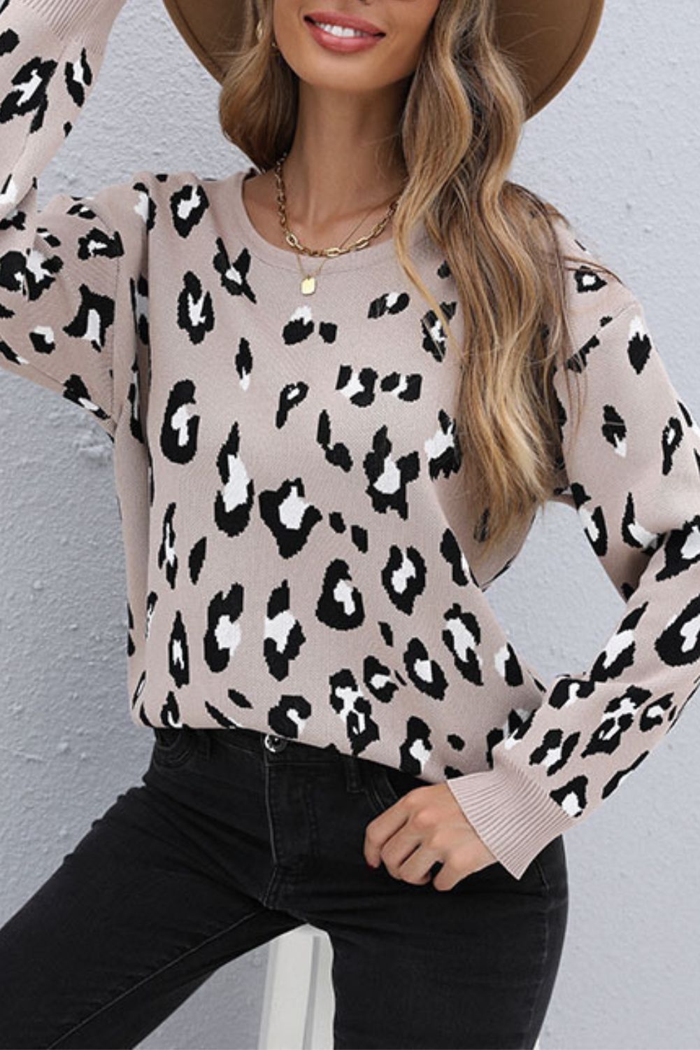'Emmalyn' Leopard Print Sweater sold by Goodnight Macaroon product image thumbnail 2