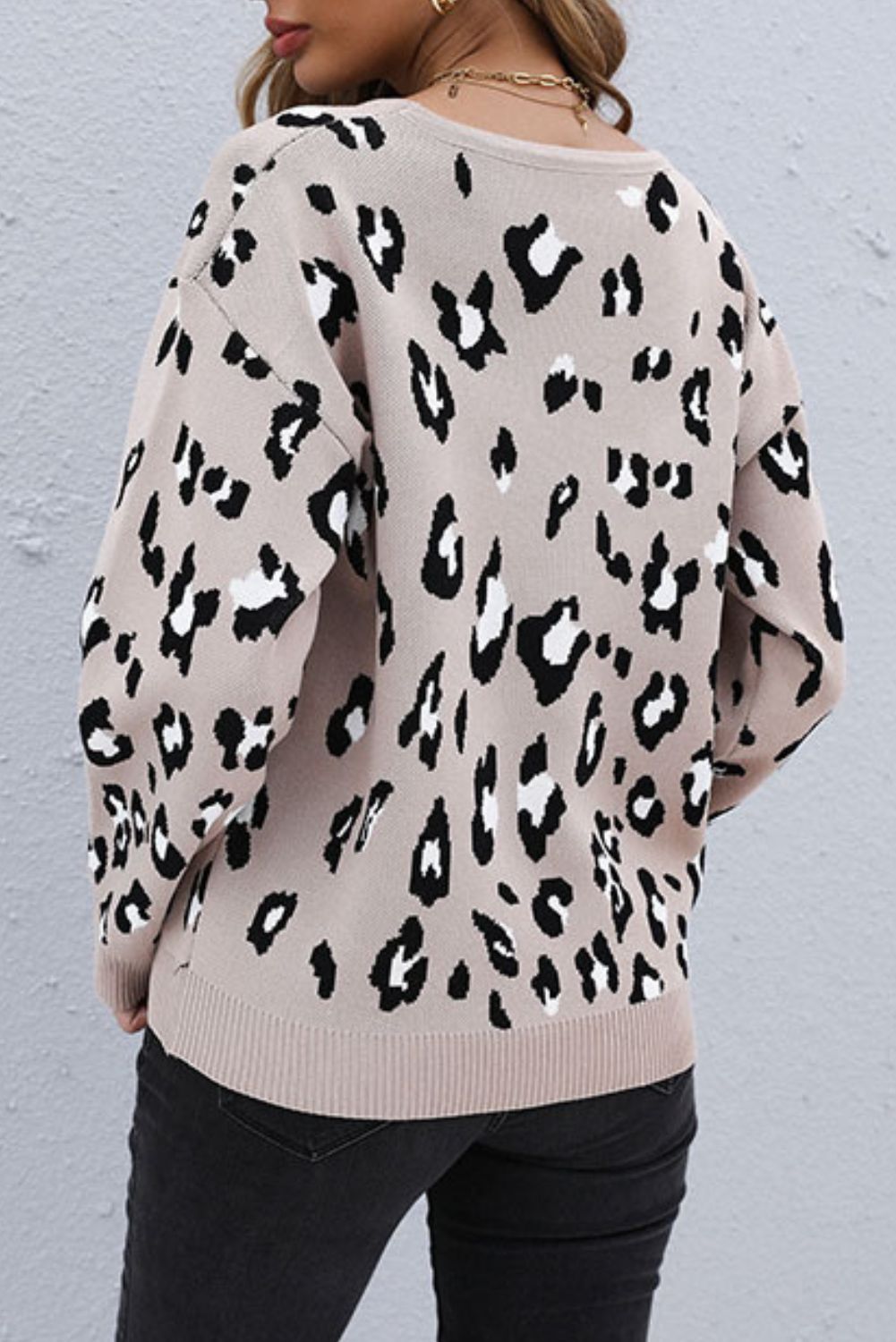 'Emmalyn' Leopard Print Sweater sold by Goodnight Macaroon product image thumbnail 3