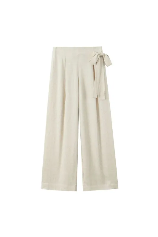 'Freya' Versatile Wide-Leg Wrap Style Casual Pants sold by Goodnight Macaroon