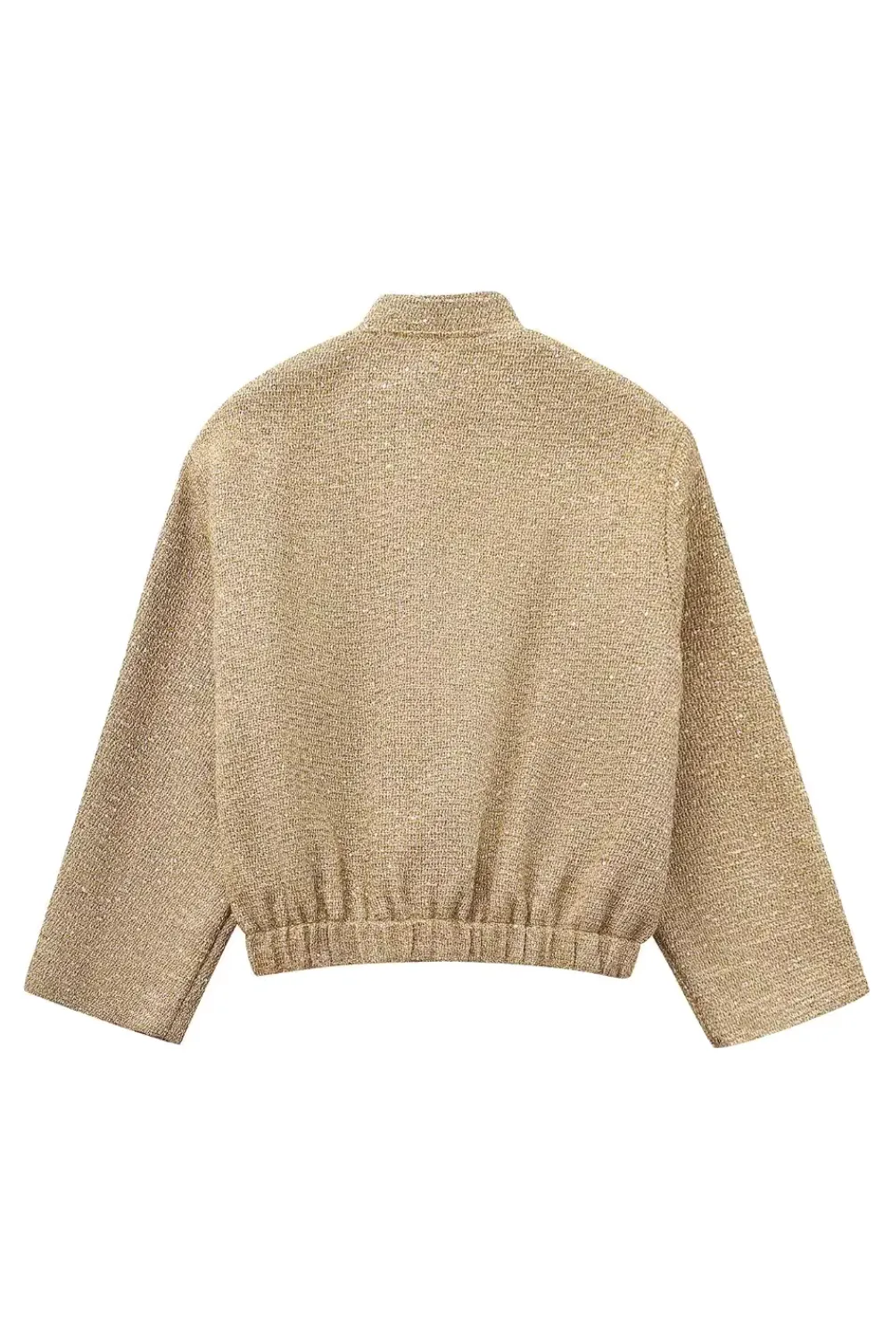 'Kendra' Tweed Stand-Up Collar jacket sold by Goodnight Macaroon product image thumbnail 2