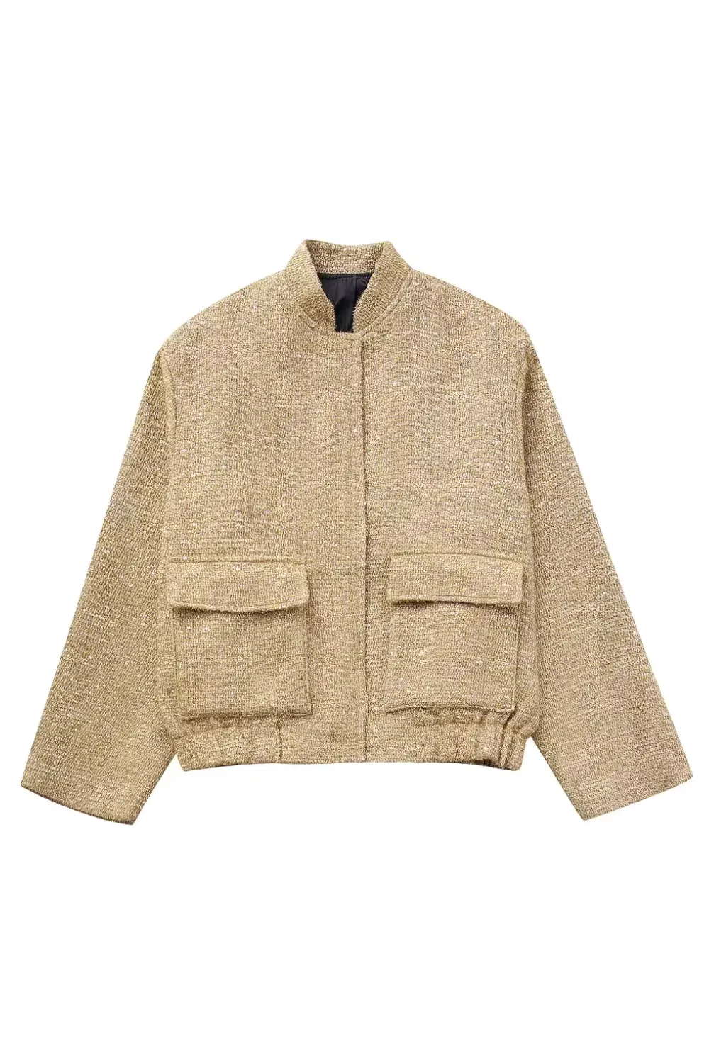 'Kendra' Tweed Stand-Up Collar jacket sold by Goodnight Macaroon