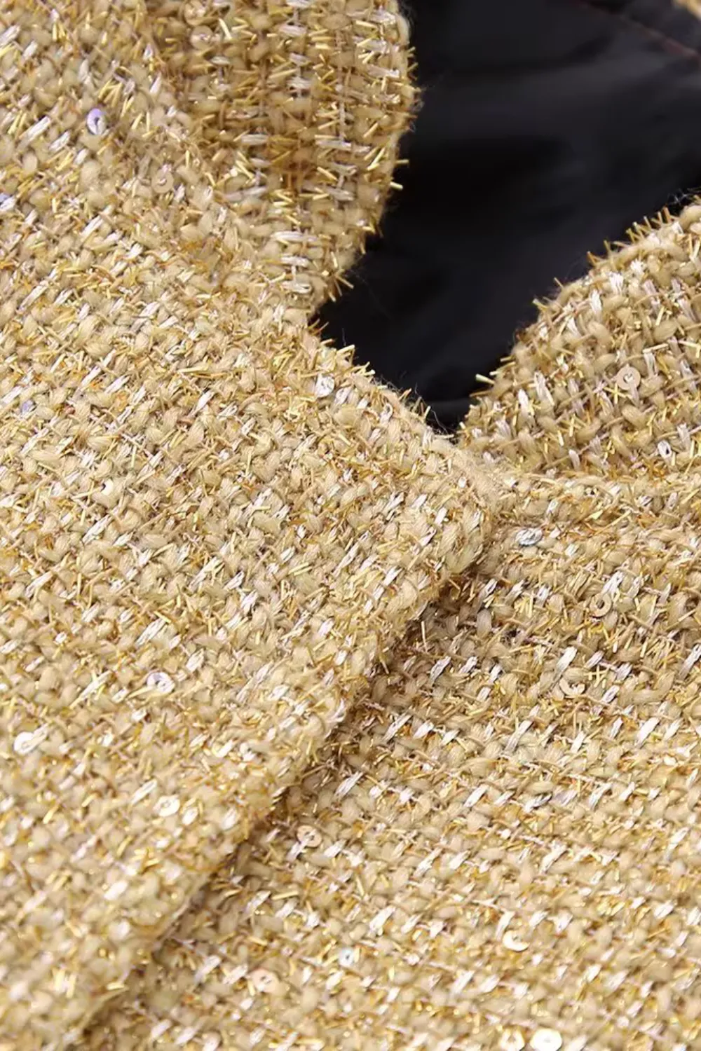 'Kendra' Tweed Stand-Up Collar jacket sold by Goodnight Macaroon product image thumbnail 3