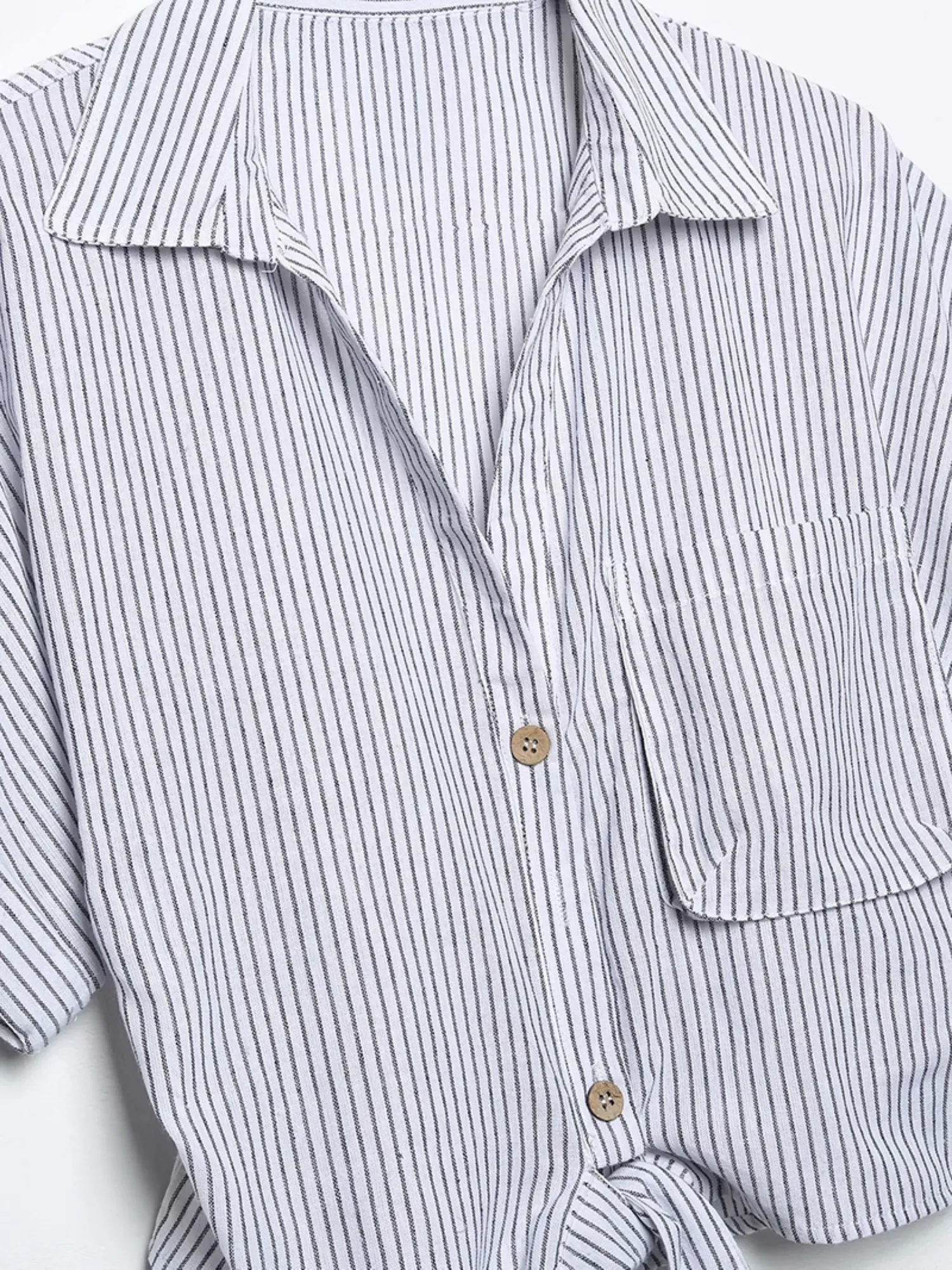 'Danny' Tie Stripe Shirt & Shorts Set sold by Goodnight Macaroon product image thumbnail 3