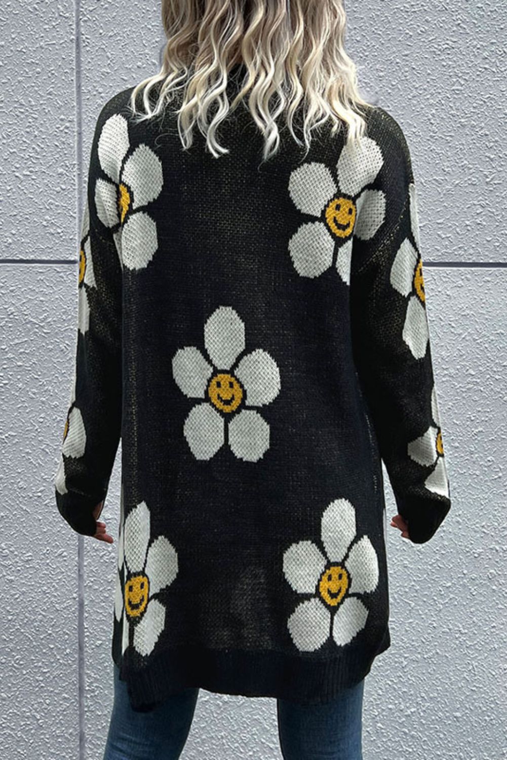 'Lala' Floral Long Sleeve Cardigan Mid Length sold by Goodnight Macaroon product image thumbnail 2