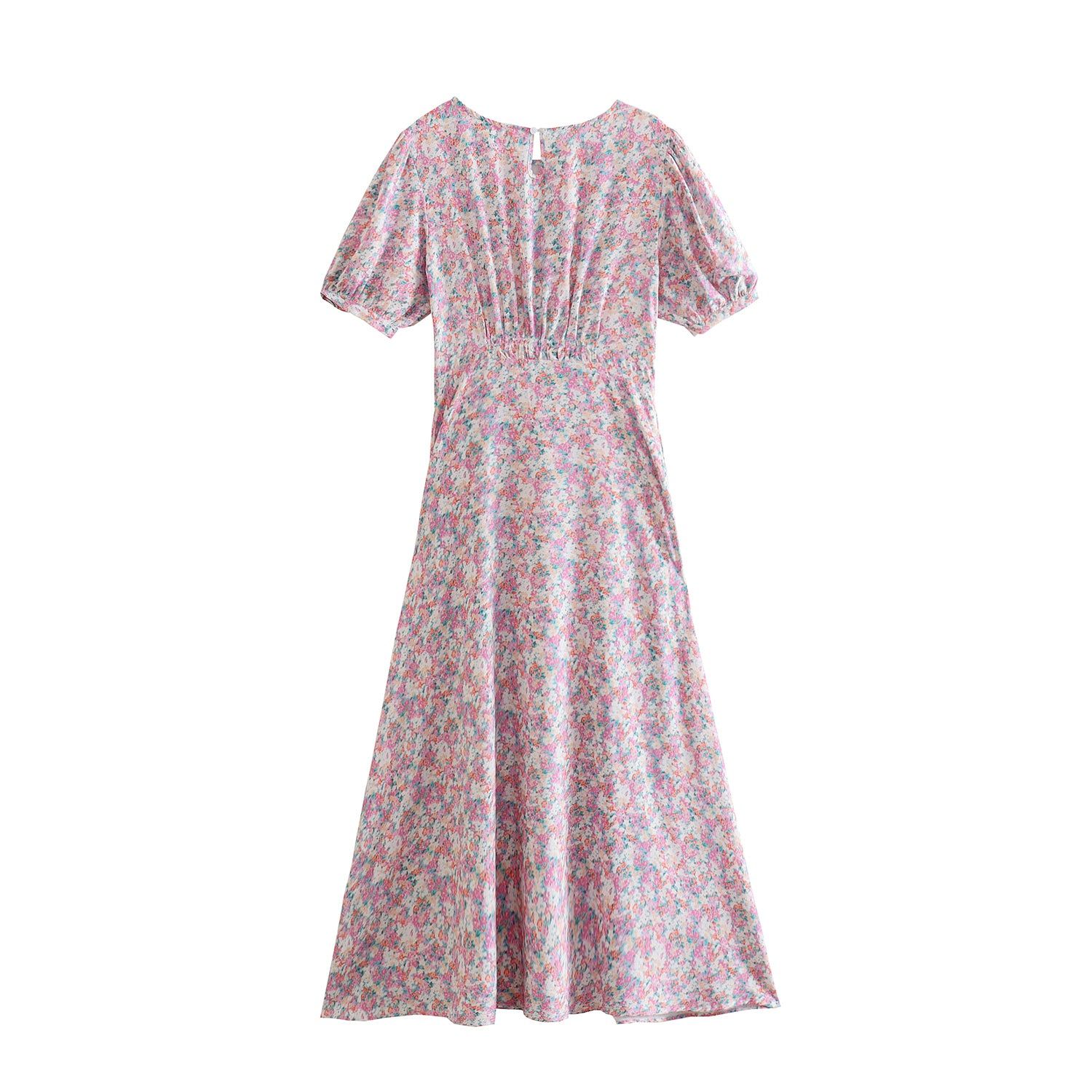 'Yvonne' Floral Round Neck Maxi Dress #175112 sold by Goodnight Macaroon product image thumbnail 2