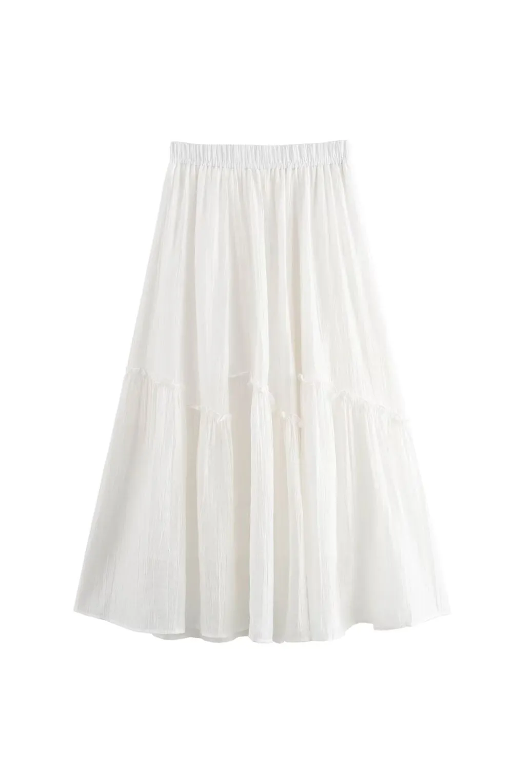 'Alice' High-Waisted Slimming Lace Trim Skirt sold by Goodnight Macaroon product image thumbnail 4