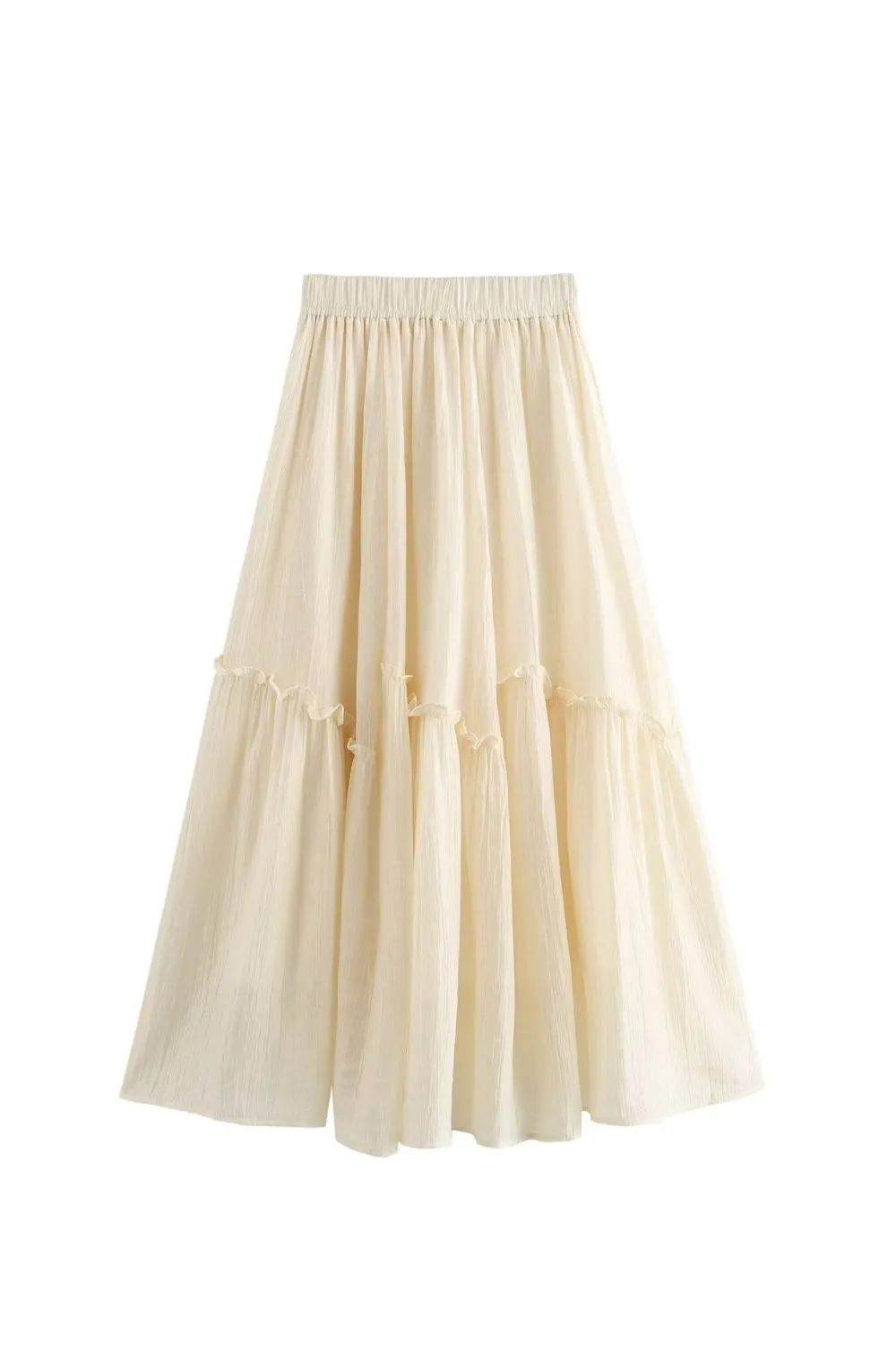 'Alice' High-Waisted Slimming Lace Trim Skirt sold by Goodnight Macaroon product image thumbnail 5