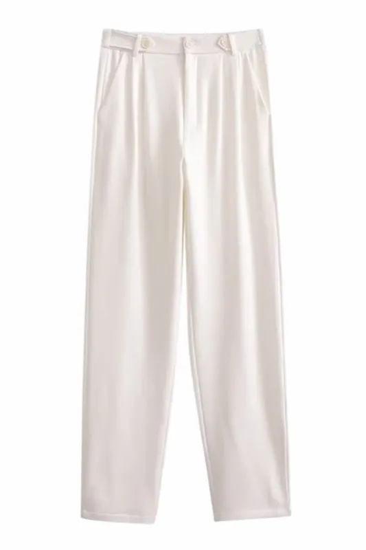 'Paige' High Waist Straight Trousers sold by Goodnight Macaroon