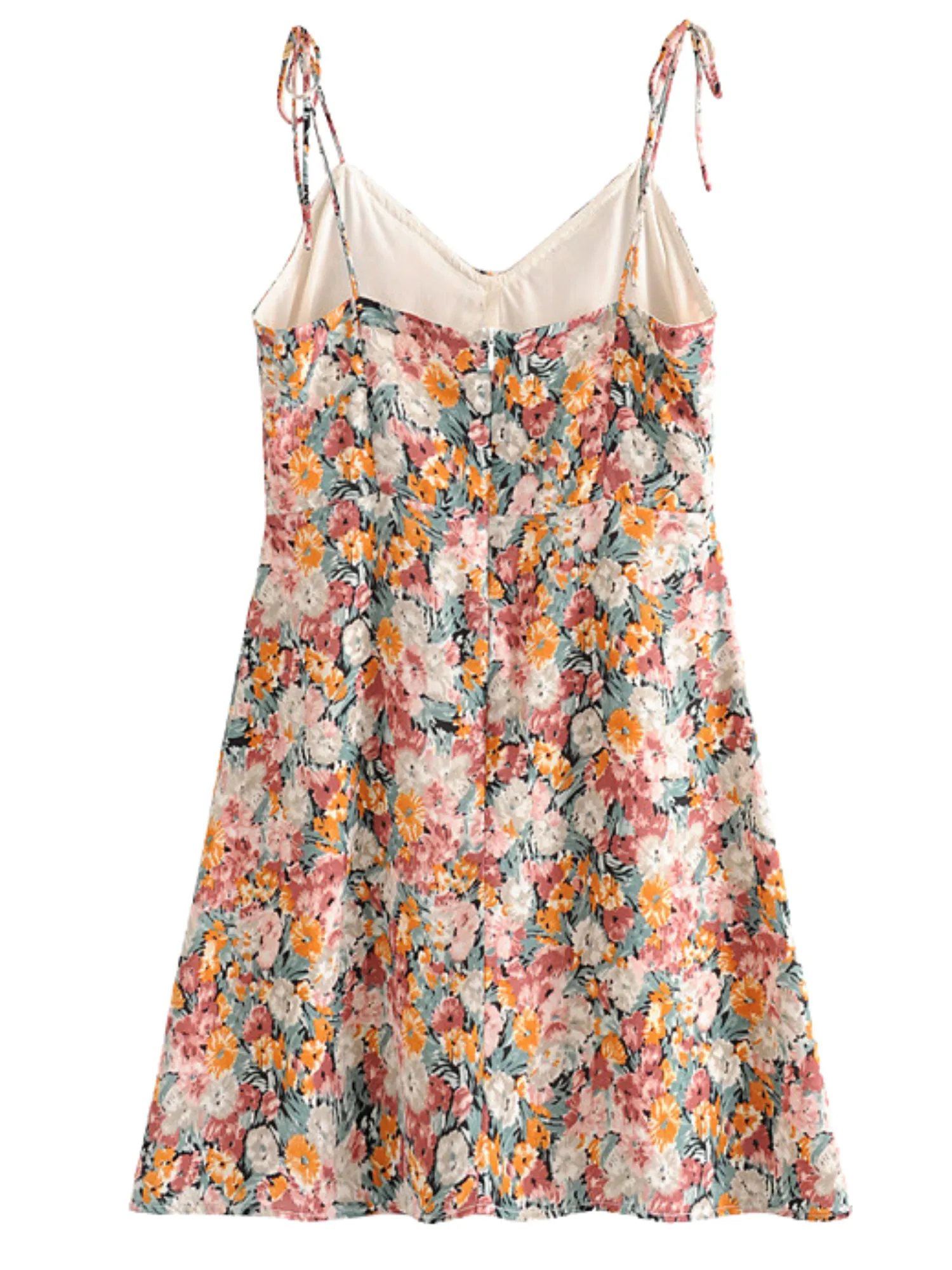 'Maeve' Floral Front Tied Mini Dress sold by Goodnight Macaroon product image thumbnail 2