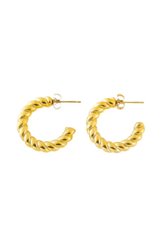 'Dolly' Titanium C-Hoop Earrings sold by Goodnight Macaroon