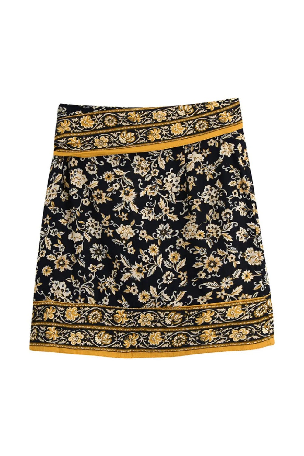 'Kamari' High Waist Mini Wrap Skirt sold by Goodnight Macaroon product image thumbnail 2