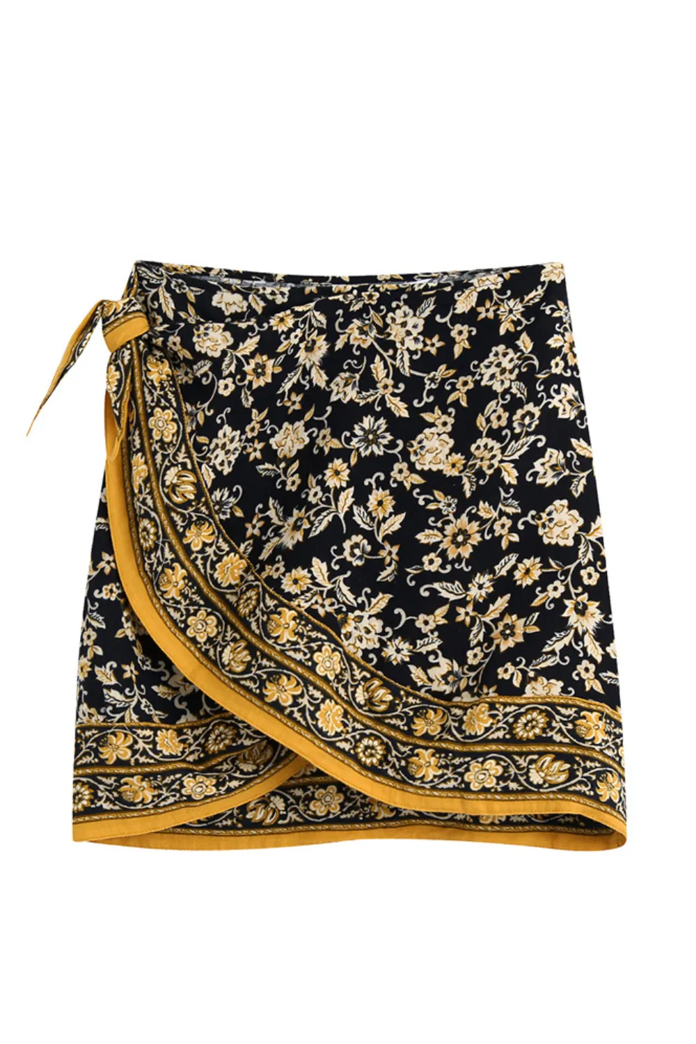 'Kamari' High Waist Mini Wrap Skirt sold by Goodnight Macaroon