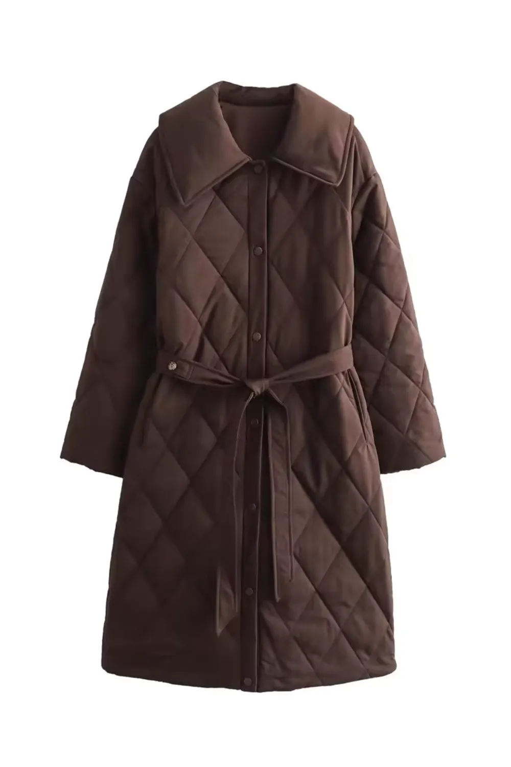 'Samantha' Diamond Quilted Button-down Coat (3 Colors) sold by Goodnight Macaroon