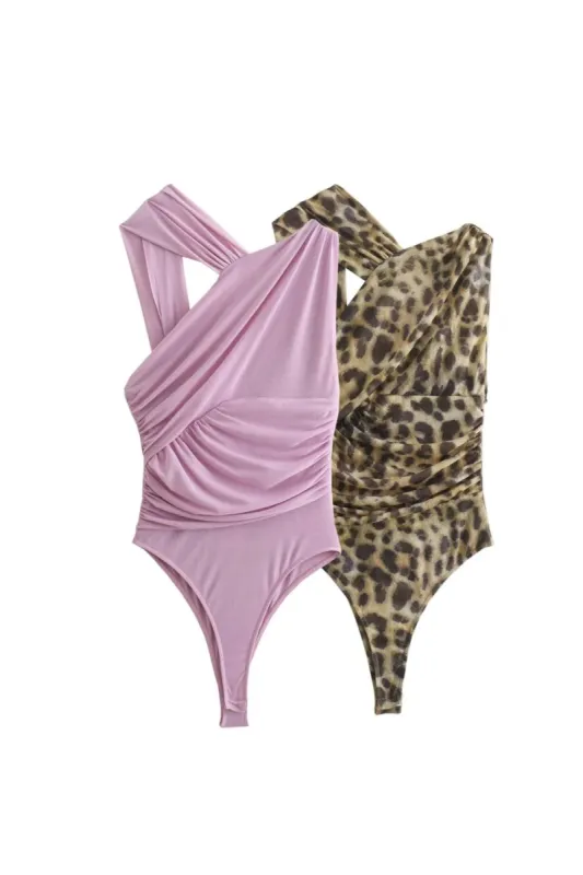 'Millie' Asymmetric Mesh Jumpsuit （2 Colors) made by Goodnight Macaroon