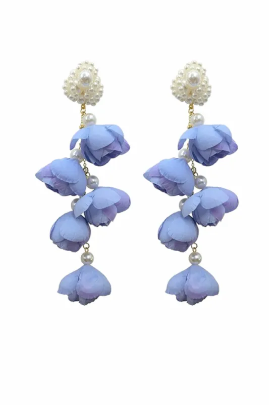 'Annabelle' Flower Drop Earrings (2 Colors) sold by Goodnight Macaroon