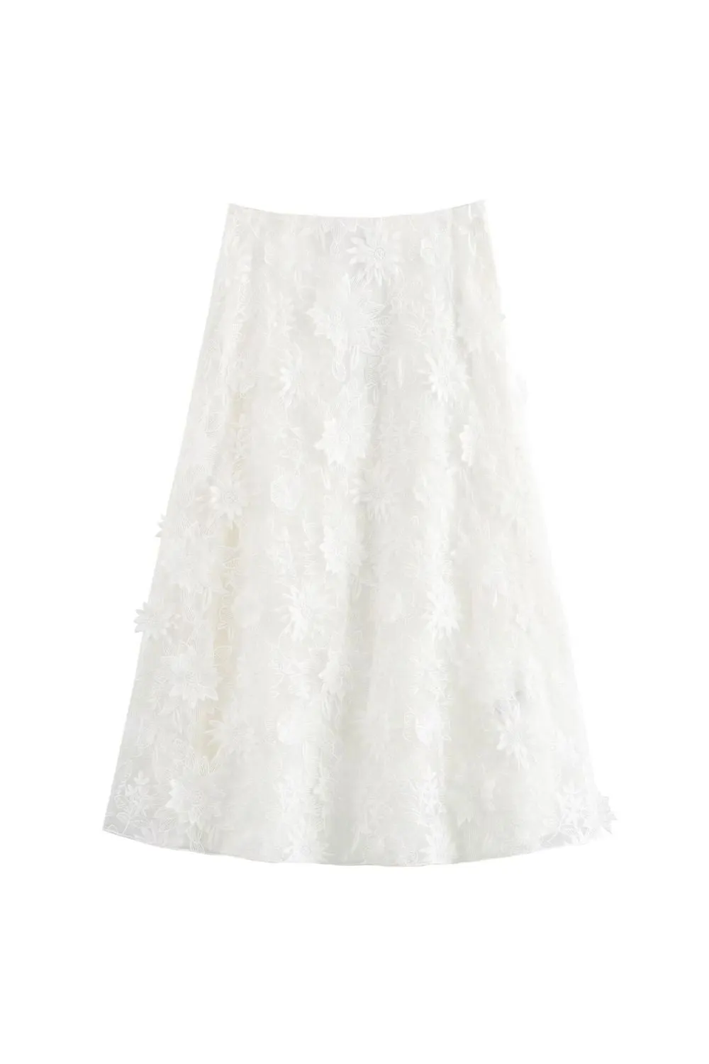'Eliza' Embroidered Midi Skirt sold by Goodnight Macaroon