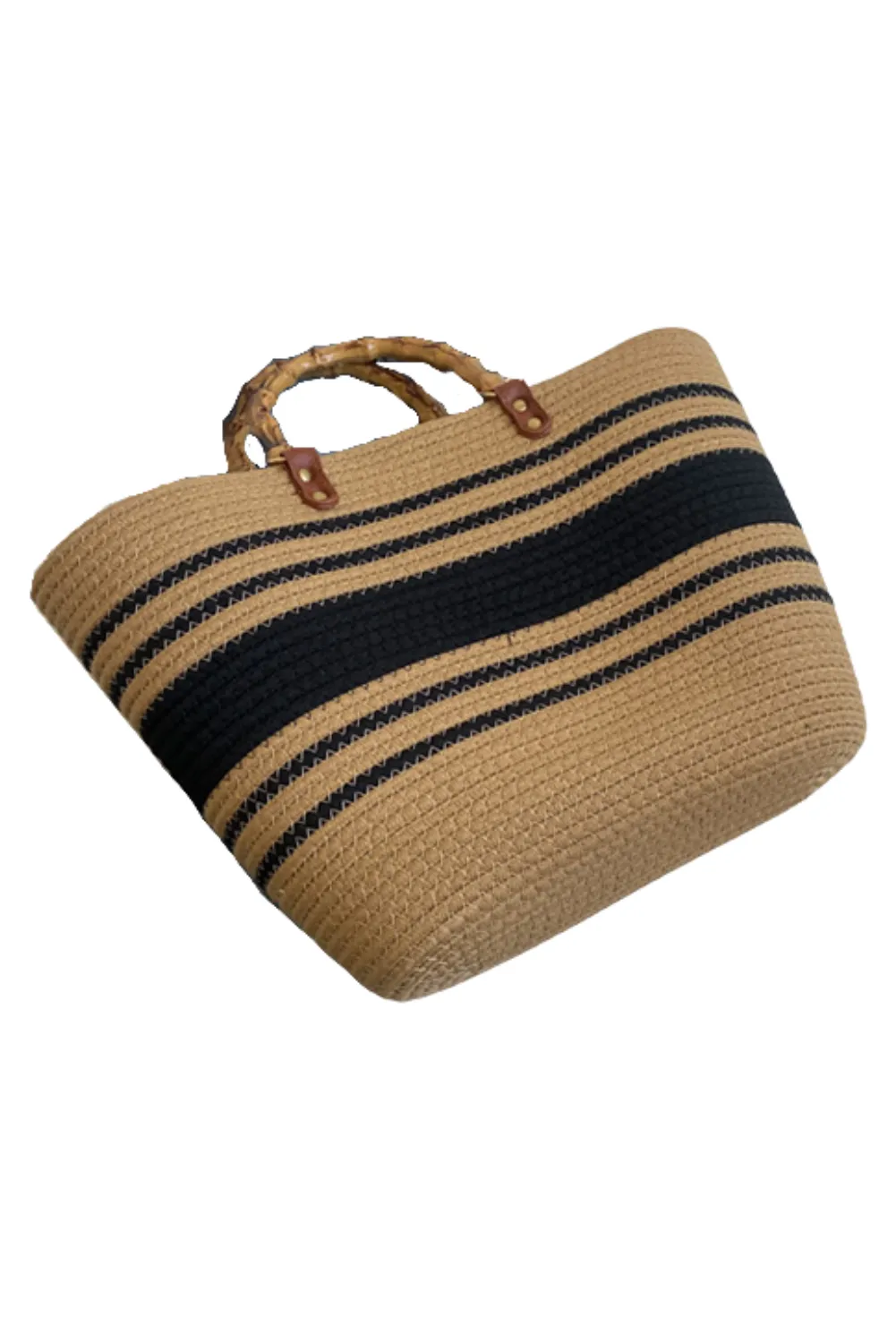 'Rebecca' Basket Tote Bag (4 Colors) sold by Goodnight Macaroon product image thumbnail 5