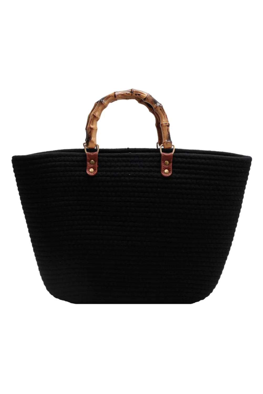 'Rebecca' Basket Tote Bag (4 Colors) sold by Goodnight Macaroon product image thumbnail 2