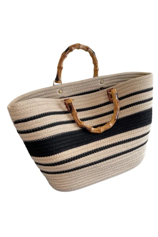 'Rebecca' Basket Tote Bag (4 Colors) sold by Goodnight Macaroon