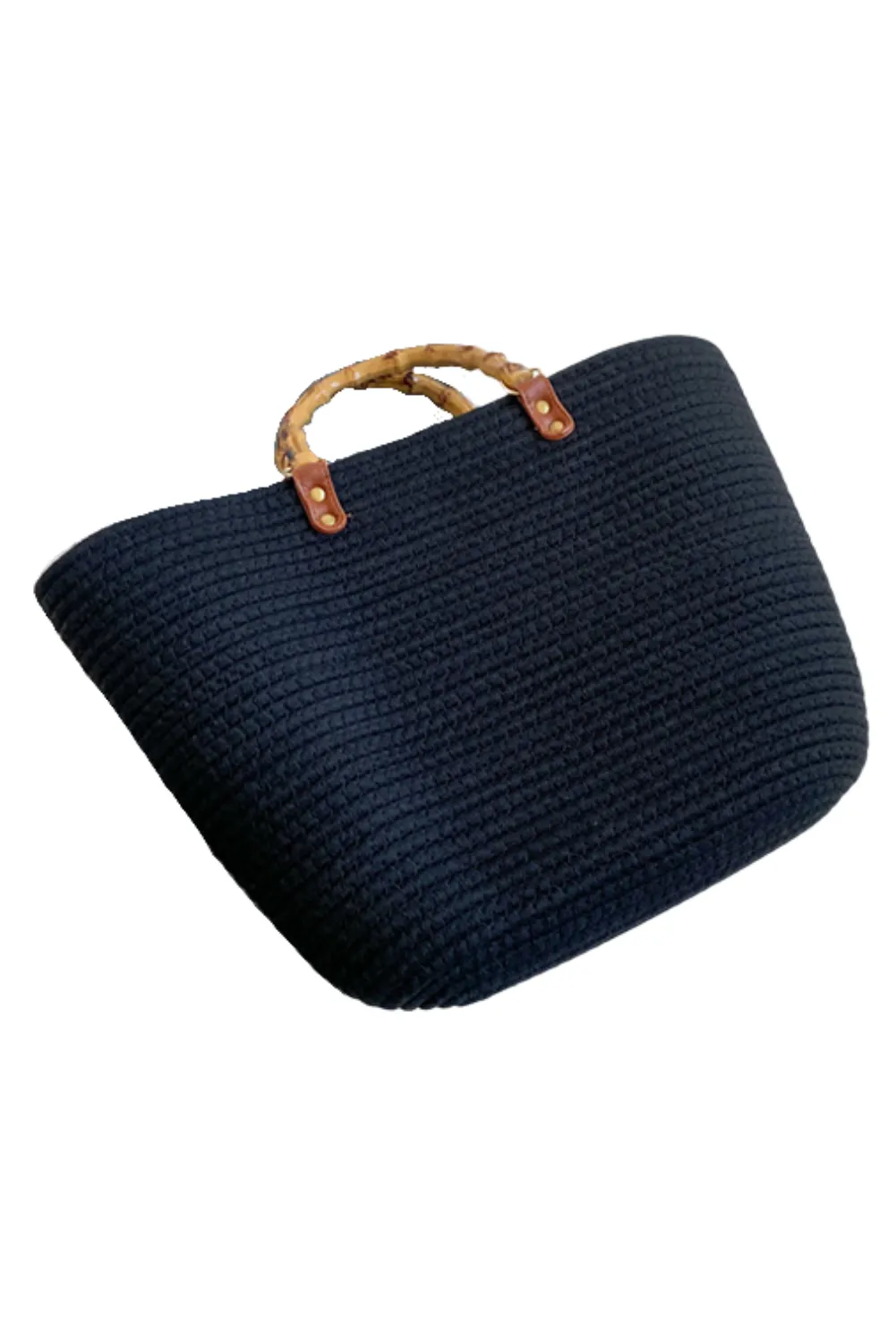 'Rebecca' Basket Tote Bag (4 Colors) sold by Goodnight Macaroon product image thumbnail 3