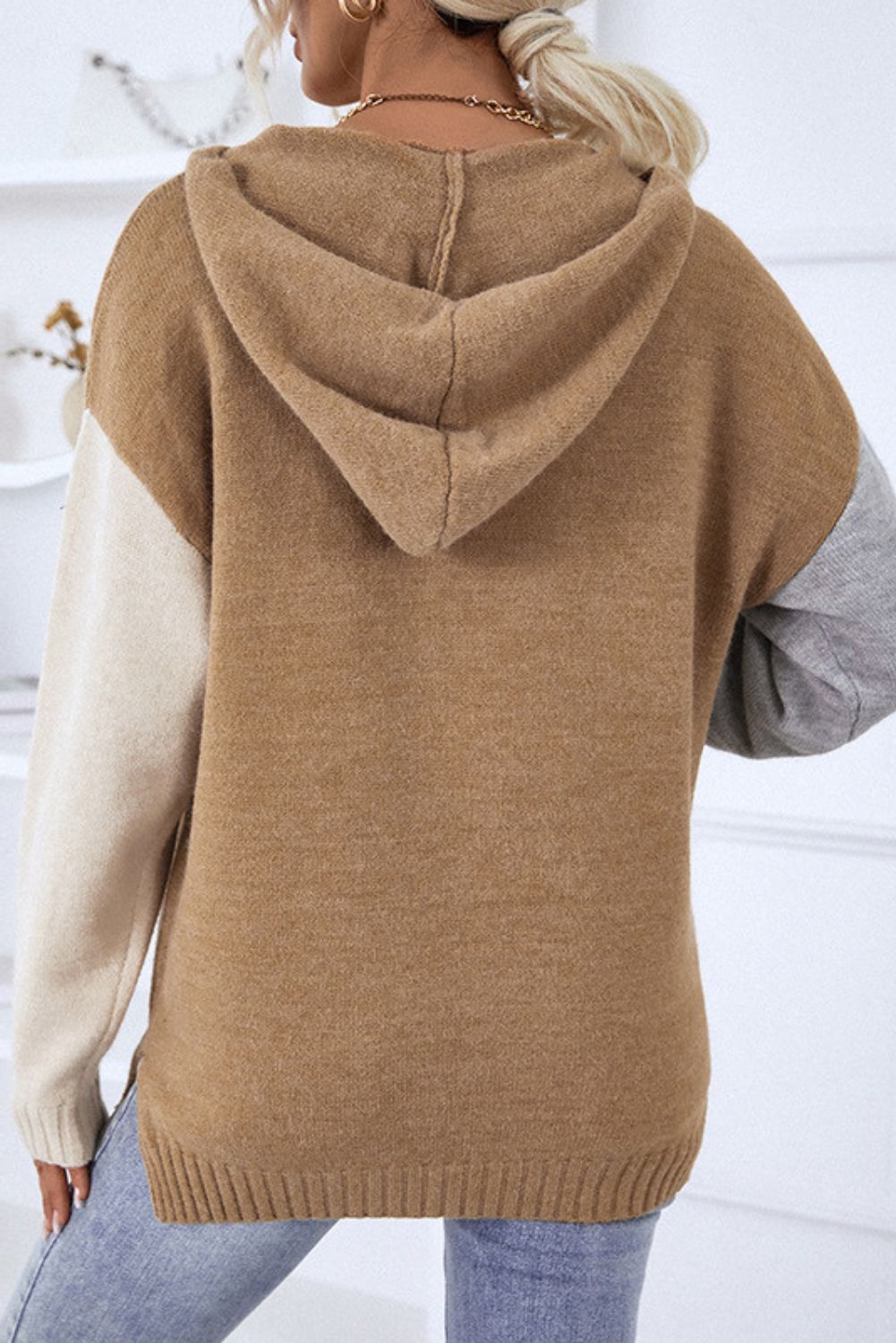 'Cerine' Hooded Pullover Sweater (2 COLORS) sold by Goodnight Macaroon product image thumbnail 2