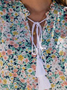 Sleeveless Floral Printed Top #165521 sold by Goodnight Macaroon