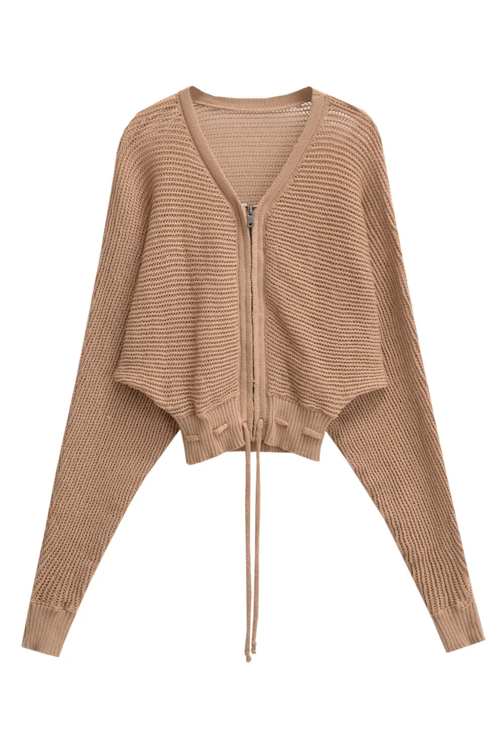 'Georgina' Full-Zipped Cable-Knit Sweater sold by Goodnight Macaroon