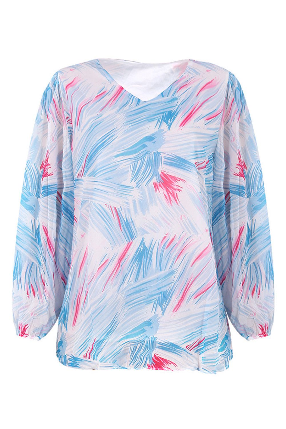 V-Neck Chiffon Blouse #138479 sold by Goodnight Macaroon product image thumbnail 4