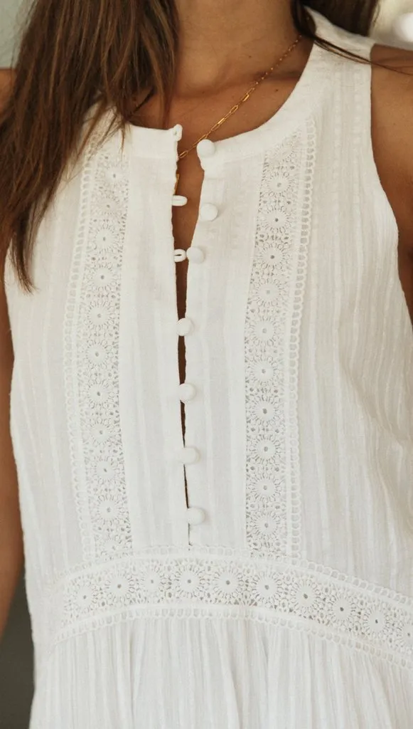 Sleeveless Lace Dress #007003 sold by Goodnight Macaroon product image thumbnail 3