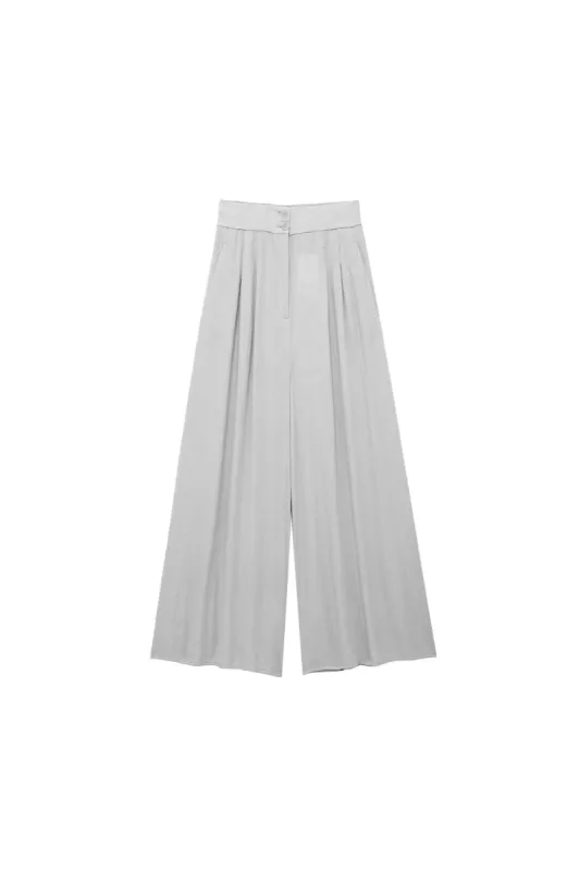 'Larisa'Linen Blend Pleated Pants sold by Goodnight Macaroon