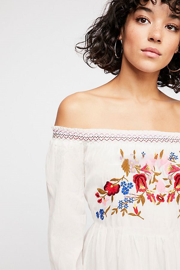 Embroidery Off Shoulder Dress #161795 sold by Goodnight Macaroon product image thumbnail 6