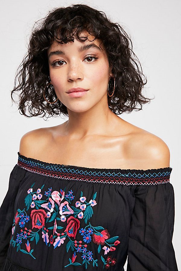 Embroidery Off Shoulder Dress #161795 sold by Goodnight Macaroon product image thumbnail 8