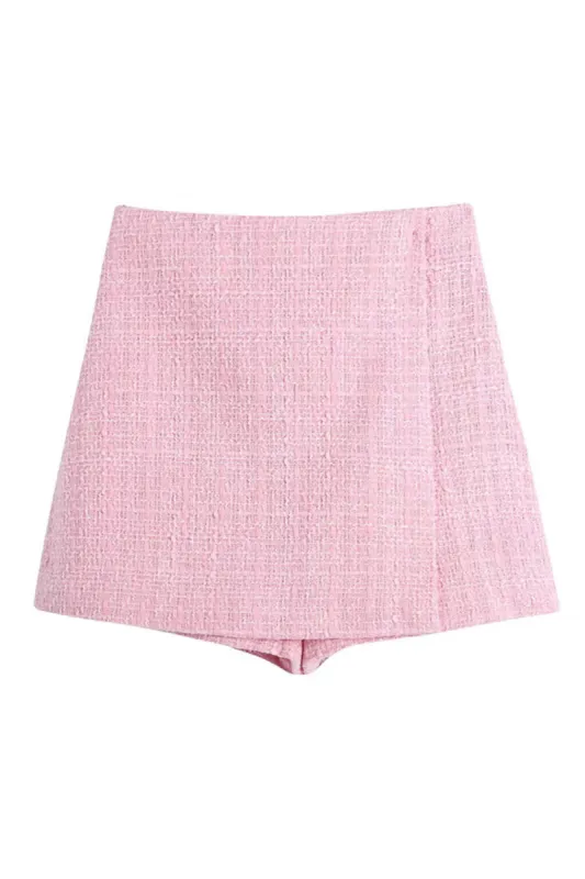 'Tinley' Tweed Front-Split Skort (2 Colors) sold by Goodnight Macaroon