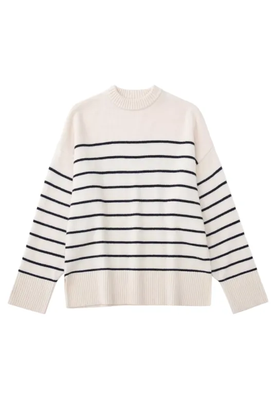 'Amari' Striped Knitted Sweater sold by Goodnight Macaroon