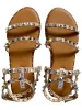 'Hadley' Studded Strap Tan Sandals sold by Goodnight Macaroon