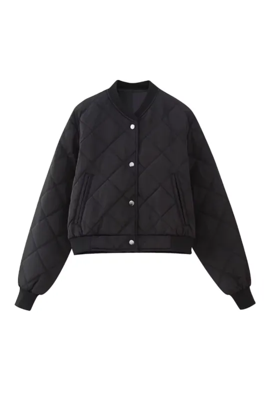 'Aileen' Quilted Cotton Bomber Jacket sold by Goodnight Macaroon