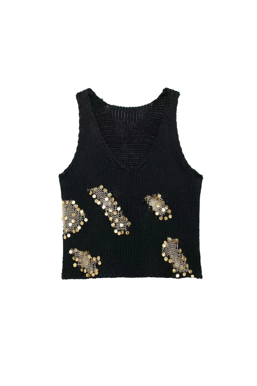 'Addison' Sequin Knit Vest Top sold by Goodnight Macaroon product image thumbnail 4