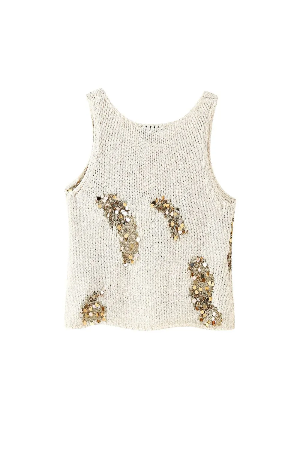 'Addison' Sequin Knit Vest Top sold by Goodnight Macaroon product image thumbnail 3