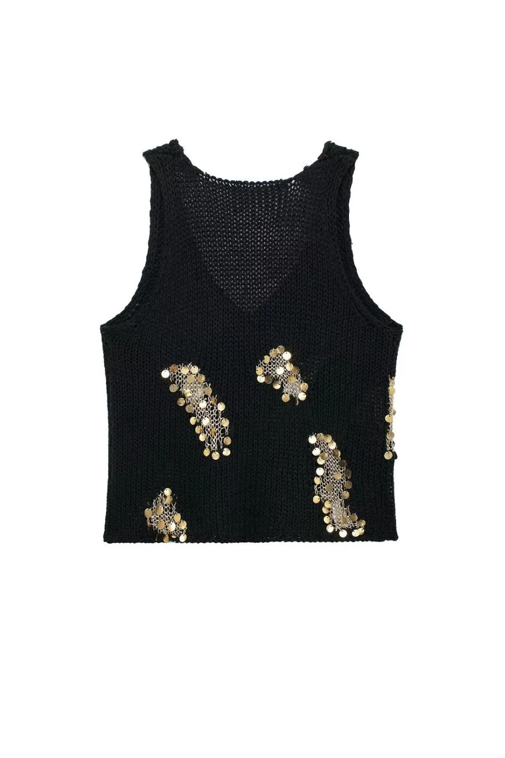 'Addison' Sequin Knit Vest Top sold by Goodnight Macaroon product image thumbnail 5