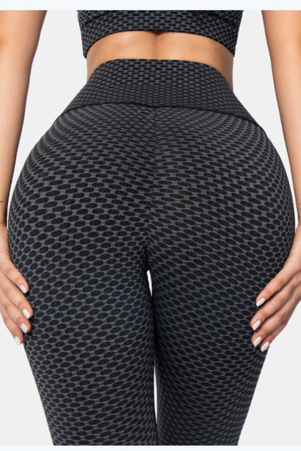 'Joey' Pattern Cut-out V-neck Yoga Set sold by Goodnight Macaroon product image thumbnail 4