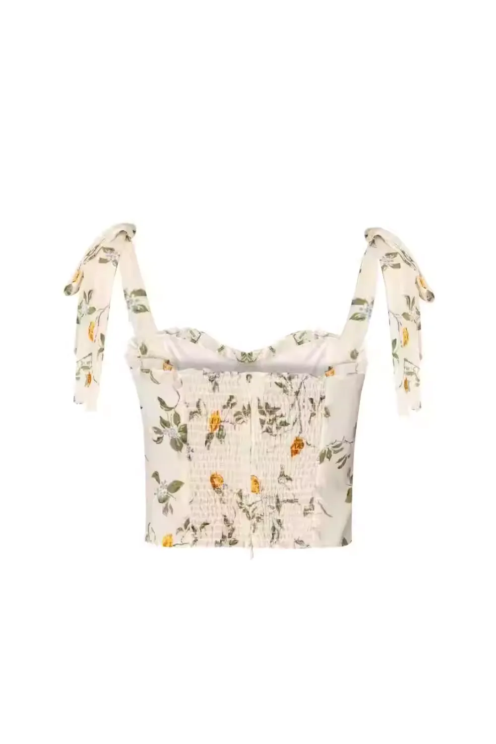 'Mabel' Printed Lace-up Vest sold by Goodnight Macaroon product image thumbnail 2
