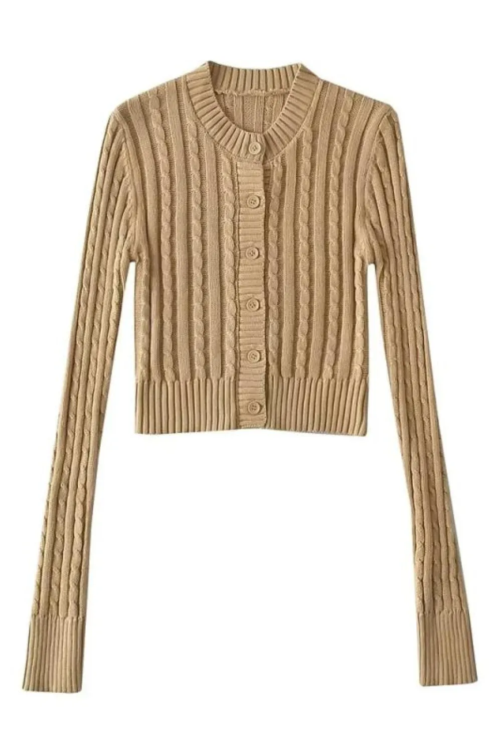'Leyla' Cable-Knit Cardigan (5 Colors) sold by Goodnight Macaroon
