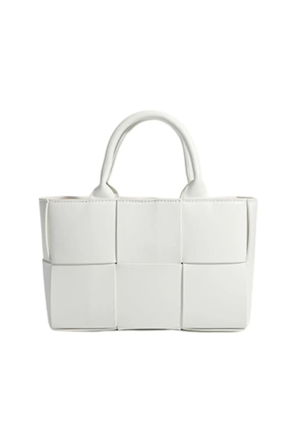 'Sandra' Weave Leather Tote Bag (4 Colors) sold by Goodnight Macaroon product image thumbnail 4