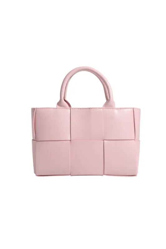 'Sandra' Weave Leather Tote Bag (4 Colors) made by Goodnight Macaroon