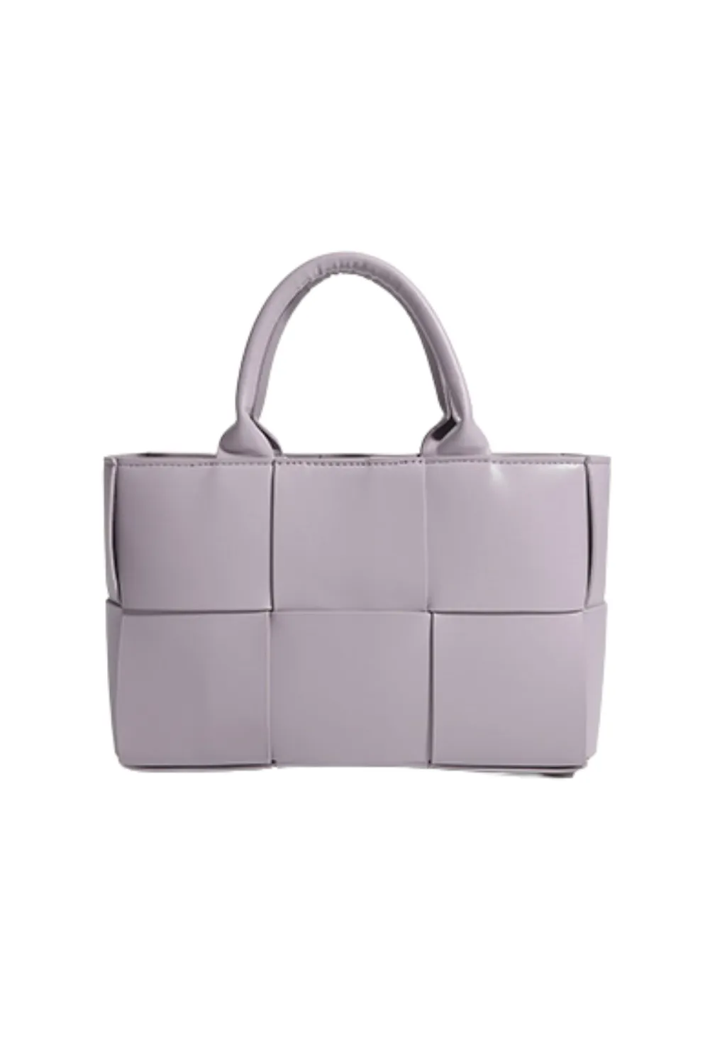 'Sandra' Weave Leather Tote Bag (4 Colors) sold by Goodnight Macaroon product image thumbnail 2