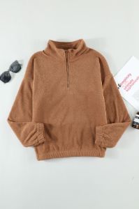 Quarter Zip Fleece Sweatshirt sold by Goodnight Macaroon